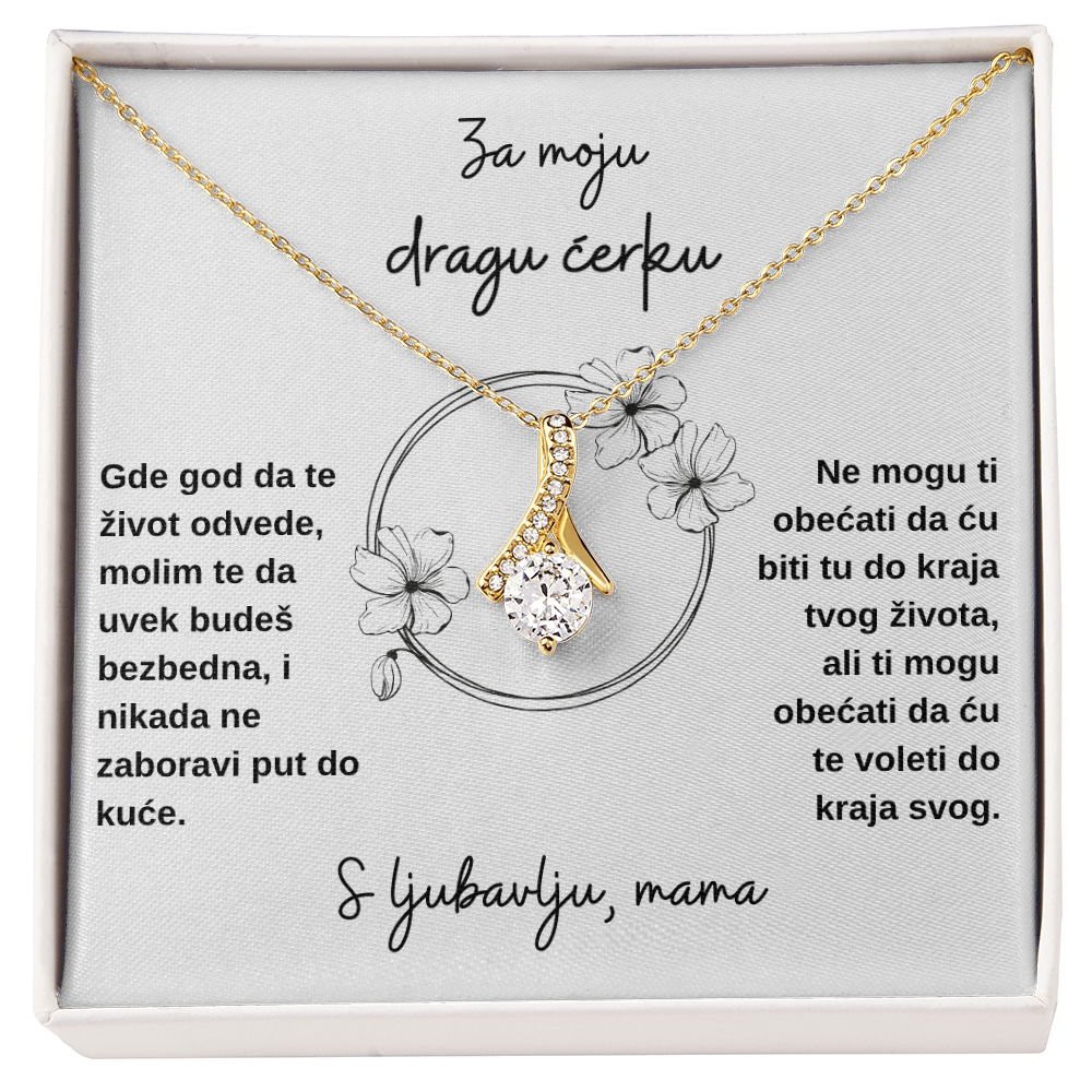 Lancic sa medaljonom, za moju DRAGU CERKU, od MAME