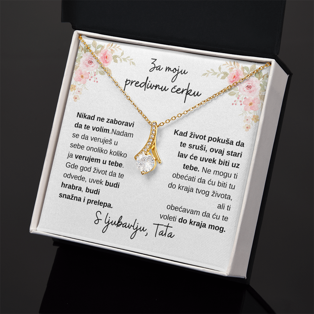 Lančić sa medaljonom, Za moju predivnu ĆERKU od TATE