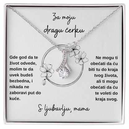 Lancic sa medaljonom, za moju DRAGU CERKU, od MAME