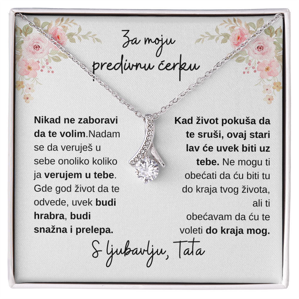 Lančić sa medaljonom, Za moju predivnu ĆERKU od TATE