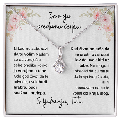 Lančić sa medaljonom, Za moju predivnu ĆERKU od TATE