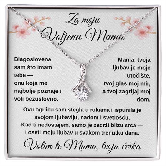 Lančić sa medaljonom za moju divnu MAMU od ĆERKE