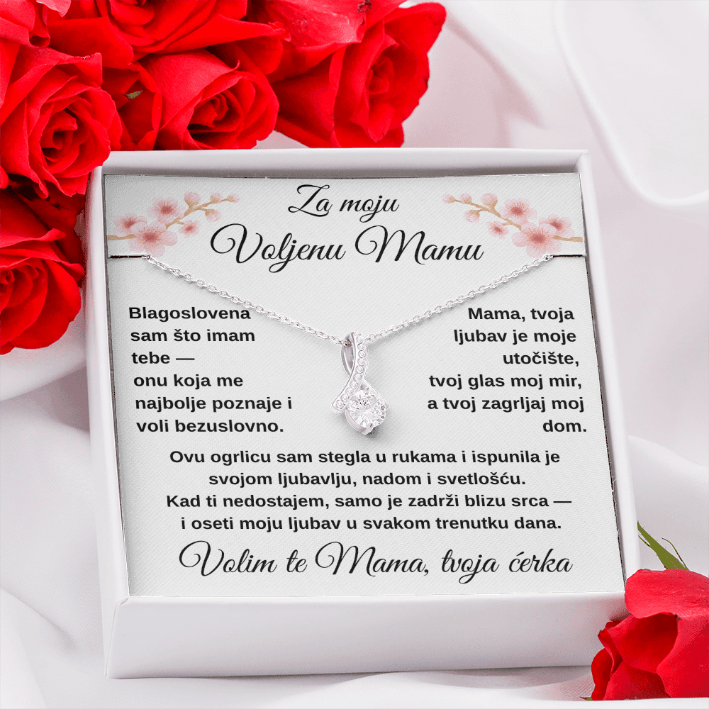 Lančić sa medaljonom za moju divnu MAMU od ĆERKE