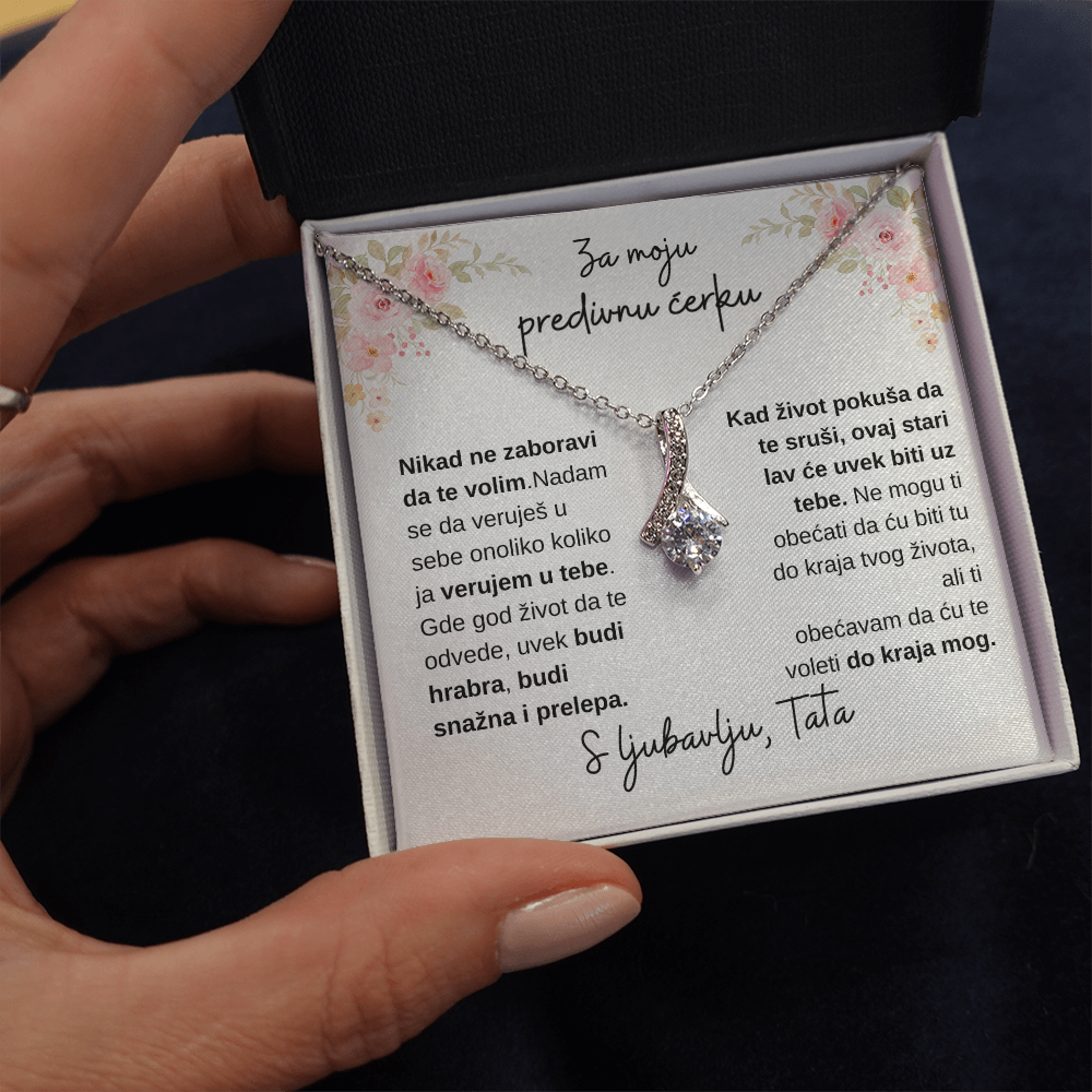 Lančić sa medaljonom, Za moju predivnu ĆERKU od TATE