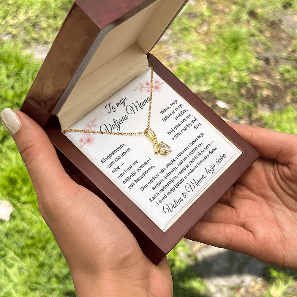 Lančić sa medaljonom za moju divnu MAMU od ĆERKE