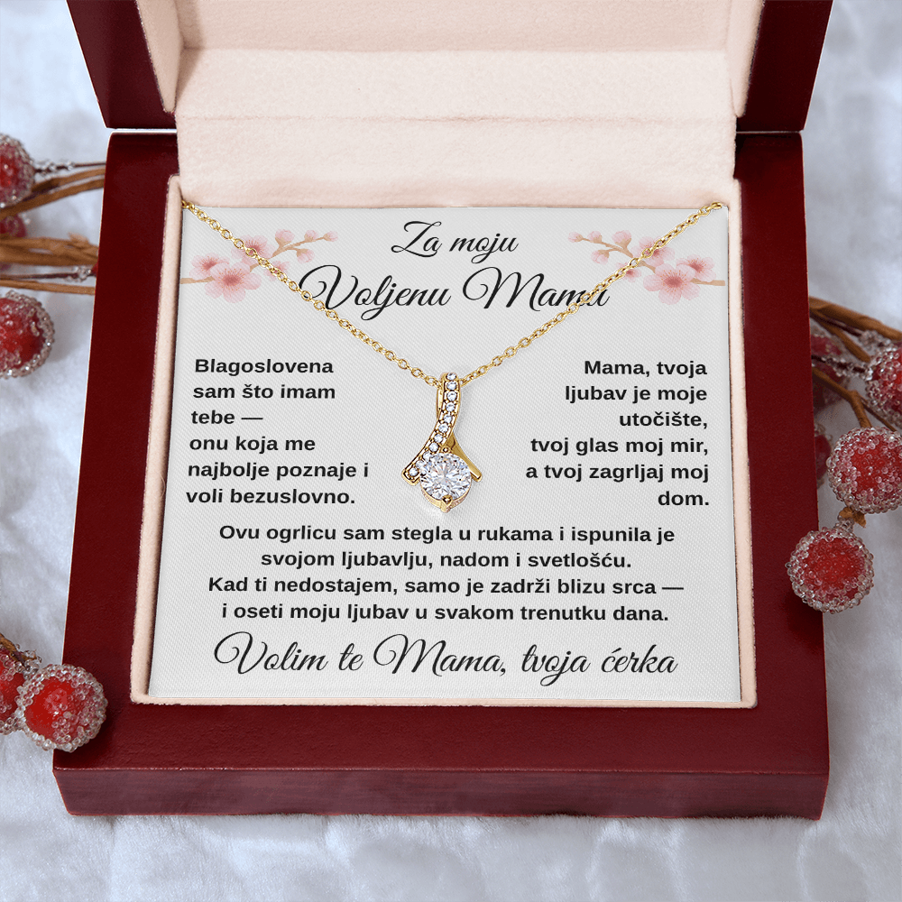 Lančić sa medaljonom za moju divnu MAMU od ĆERKE