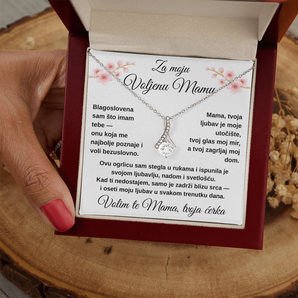 Lančić sa medaljonom za moju divnu MAMU od ĆERKE