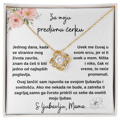 Lancic sa medaljonom, Za Moju Predivnu CERKU od MAME