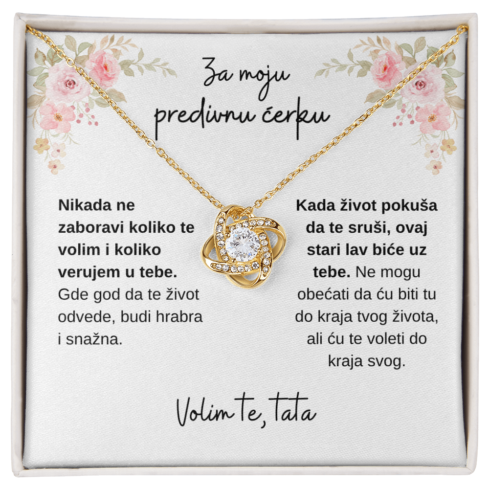 Tatina ljubav i zaštita zauvek uz tebe – ogrlica za ćerku