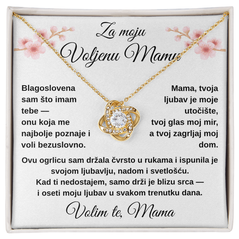 Ćerkina ljubav zauvek uz tebe – ogrlica za mamu