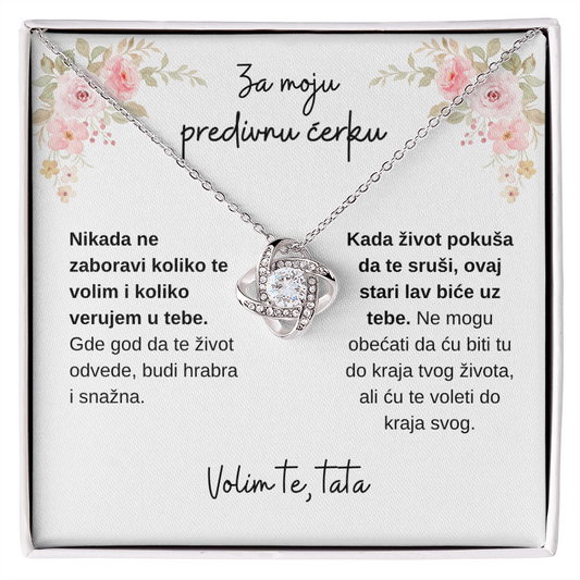 Tatina ljubav i zaštita zauvek uz tebe – ogrlica za ćerku