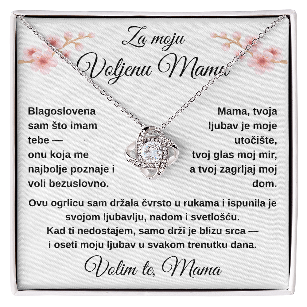 Ćerkina ljubav zauvek uz tebe – ogrlica za mamu