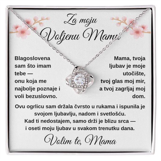 Ćerkina ljubav zauvek uz tebe – ogrlica za mamu