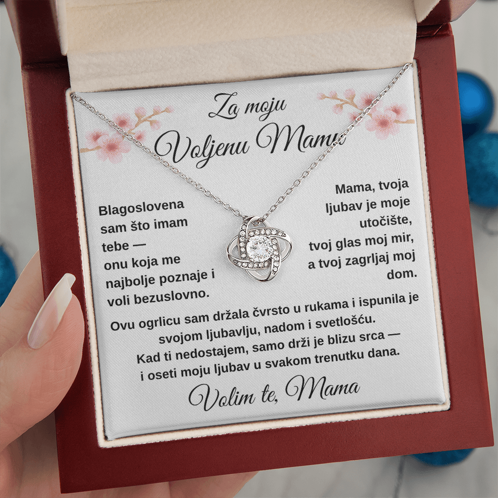Ćerkina ljubav zauvek uz tebe – ogrlica za mamu
