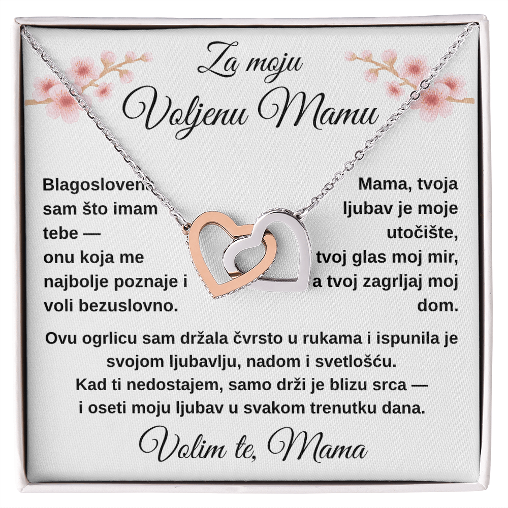 Dva srca, jedna ljubav – ogrlica za mamu od ćerke