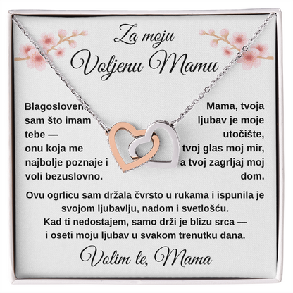 Dva srca, jedna ljubav – ogrlica za mamu od ćerke