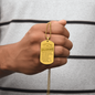 Engraved "Certified Balkan Dad" Necklace with Dog Tag