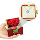 Luxury Rose Reveal Gift Box with Love Knot Necklace