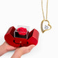 Luxury Heart-Shaped Rose Box with Forever Love Necklace – Unique Gift for Women