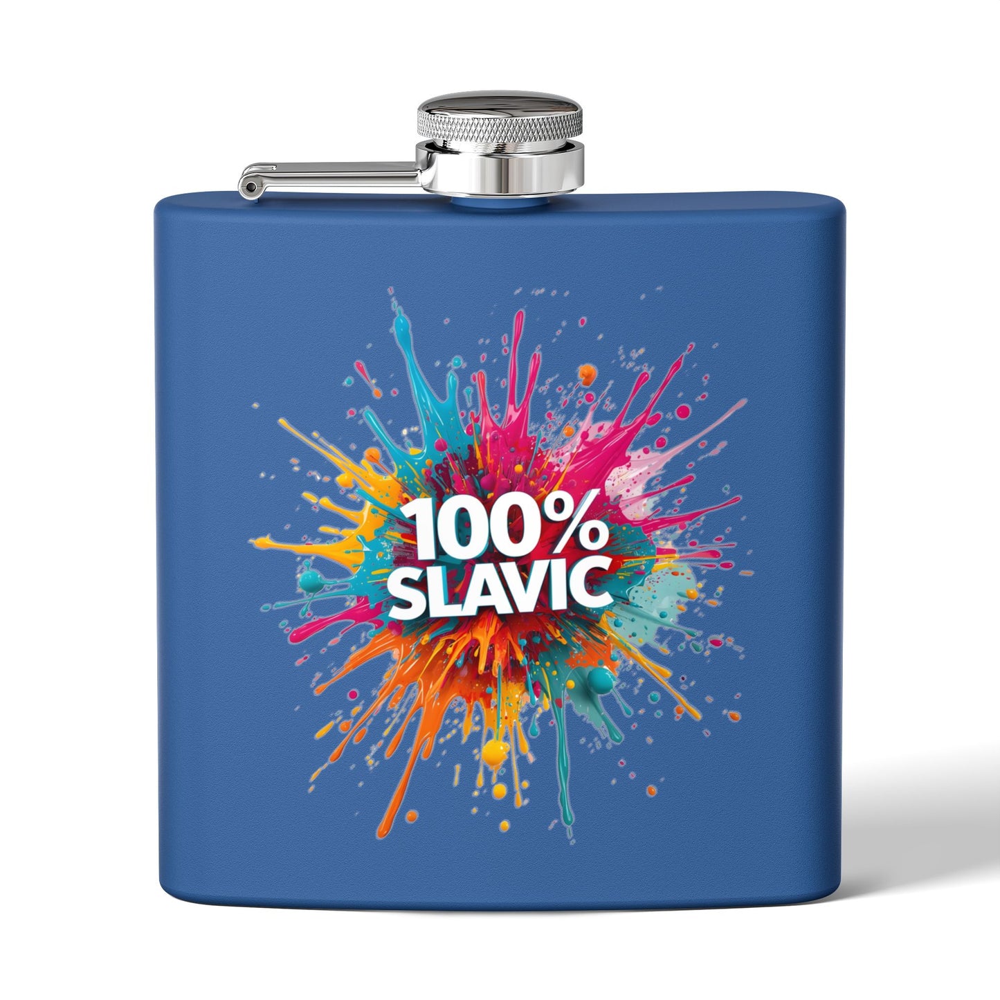 Blue Flask 100% SLAVIC Bold Paint Splash Design Fun product type