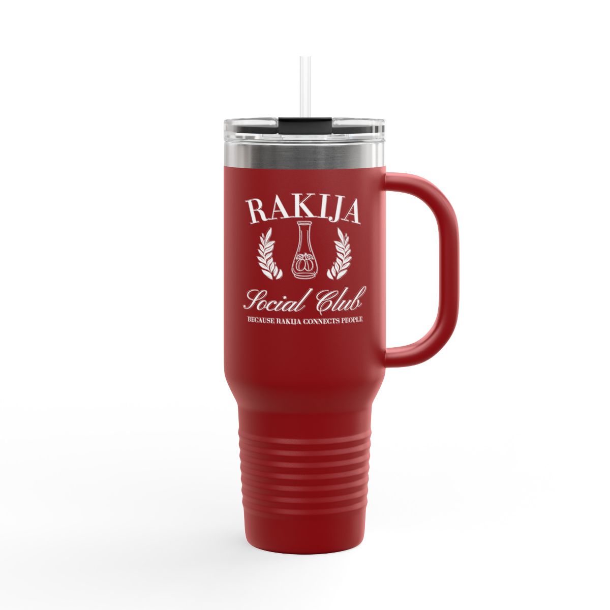 Rakija Social Club Mug with Handle and Straw