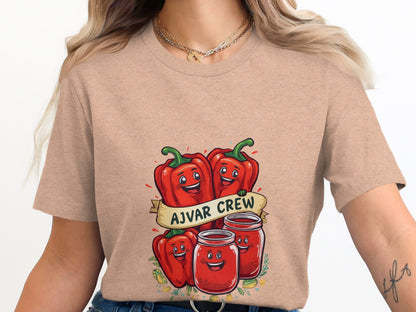 Ajvar Crew Peppers and Jar Graphic Tee product