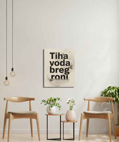 Modern Tiha Voda Breg Roni Art Poster product type