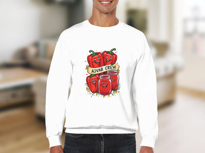 Ajvar Crew Cute Peppers Graphic Sweatshirt product