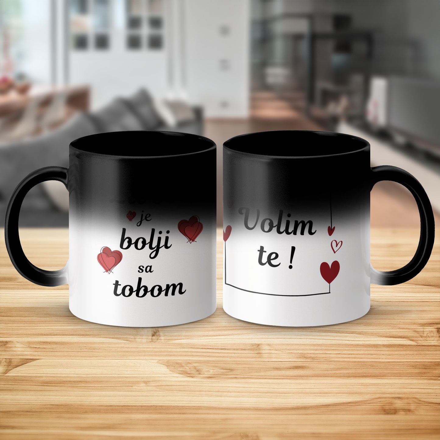 Volim te je bolji sa tobom romantic mug