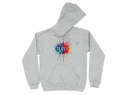 SLAVIC Colorful Paint Splatter Hoodie product type