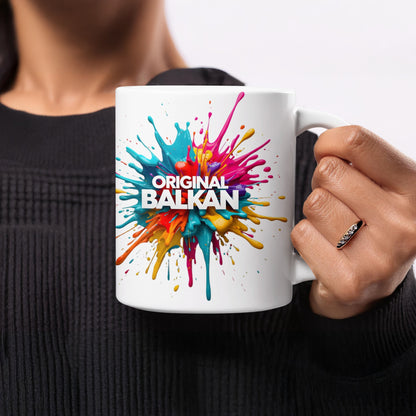 Original Balkan Vibrant Paint Splash Art Design Mug