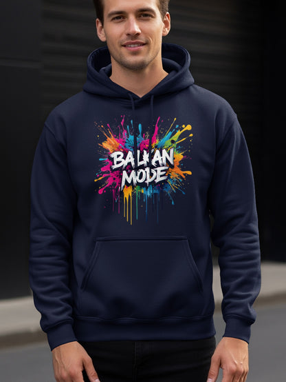 Balkan Mode Colorful Splatter Graphic Design Hoodie product type