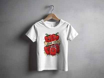 Ajvar Crew Themed White Unisex T-shirt product type