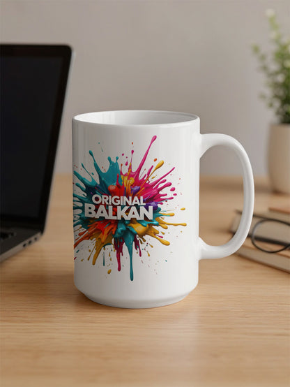 ORIGINAL BALKAN Colorful Splash Art Design Mug product type