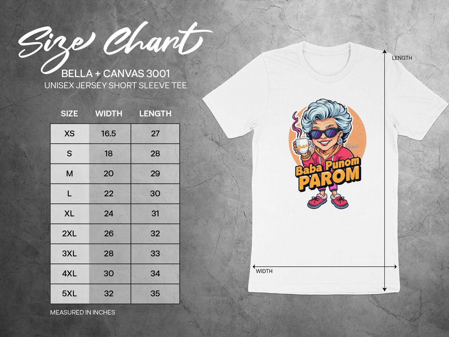 Baba Punom Parom Graphic Short Sleeve Tee Shirt