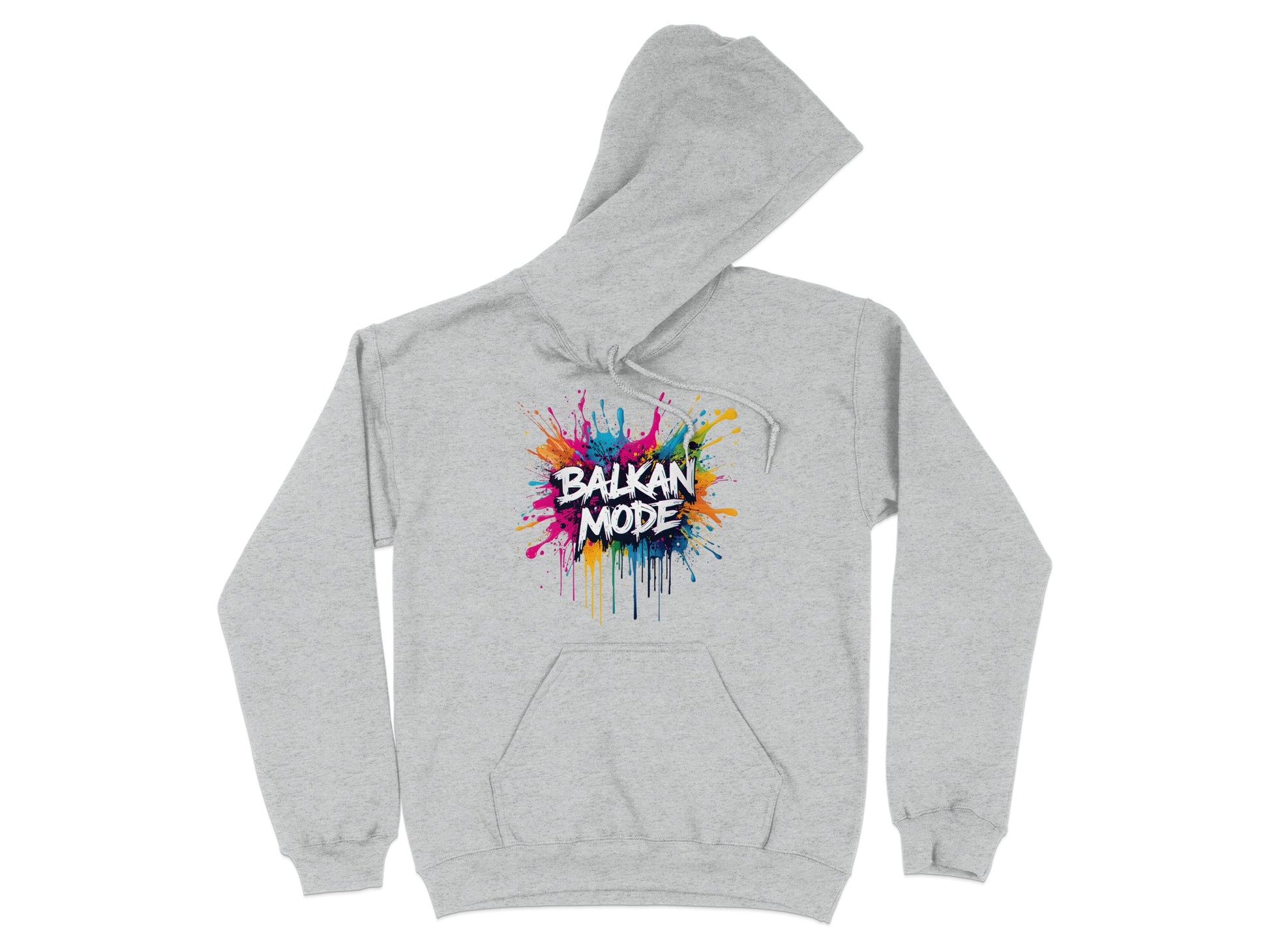 Balkan Mode Paint Splash Colorful Design Hoodie product type