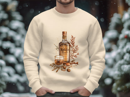 Rakija Taster Festive Bottle Design Unisex Sweatshirt Product