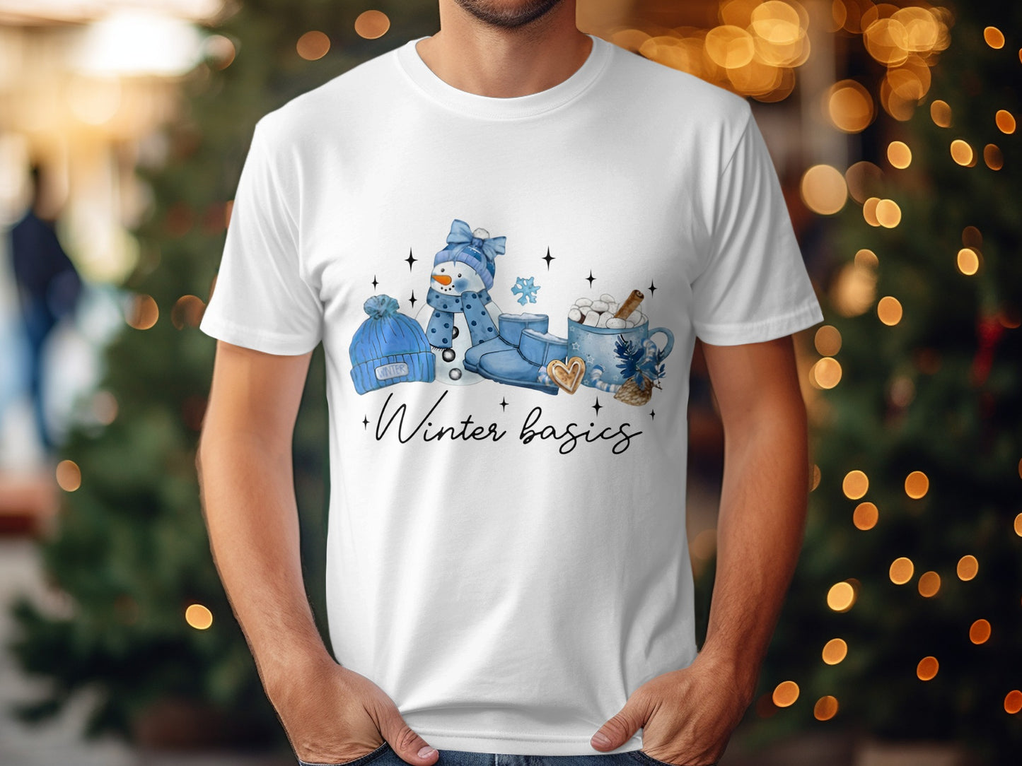 Winter Basics Snowman and Cozy Items T-shirt