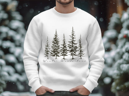 Winter Wonderland Tree Scene Sweatshirt