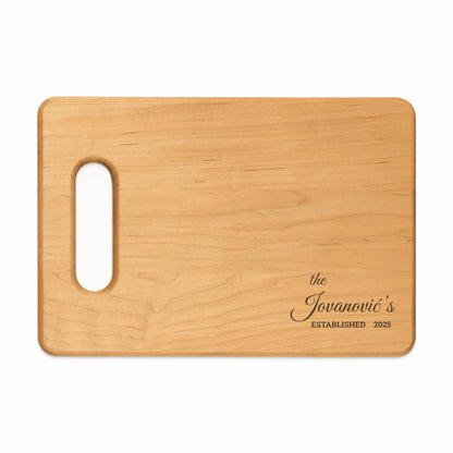 Personalized Wooden Cutting Board Established 2025
