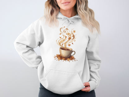 Autumn Leaves and Coffee Cup Hoodie product type