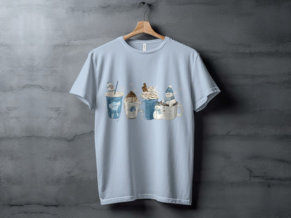 Cute Winter Wonders Theme Festive T-Shirt