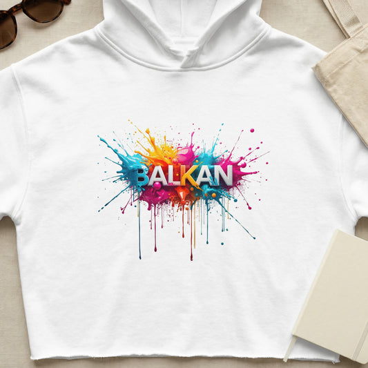 Balkan Graphic Colorful Splatter Hoodie product type