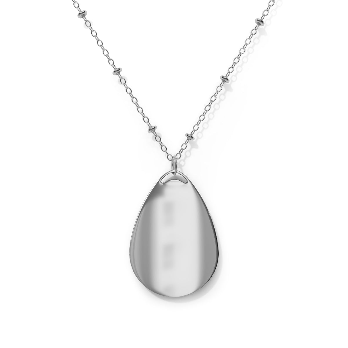 Elegant Large Teardrop Pendant Necklace Jewelry