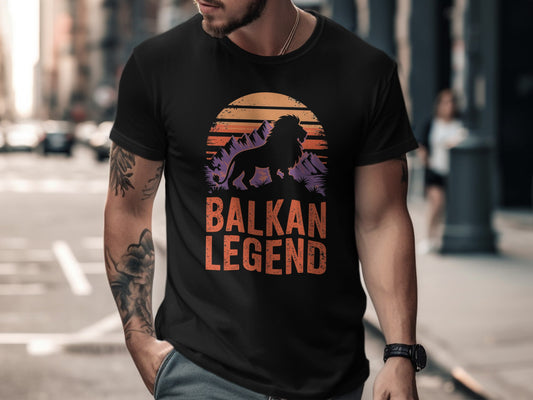 Balkan Legend lion crest t-shirt - Balkan pride gift