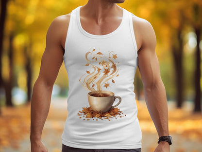 Autumn Leaves and Coffee Tank Top product type