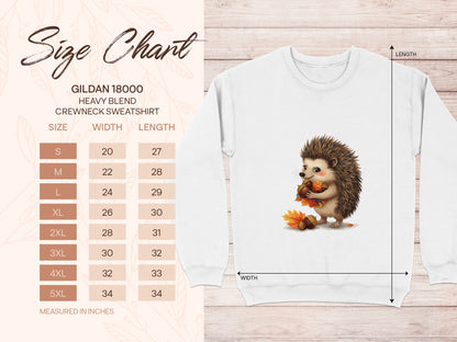Hedgehog Design Graphic Sweater in All Sizes product type