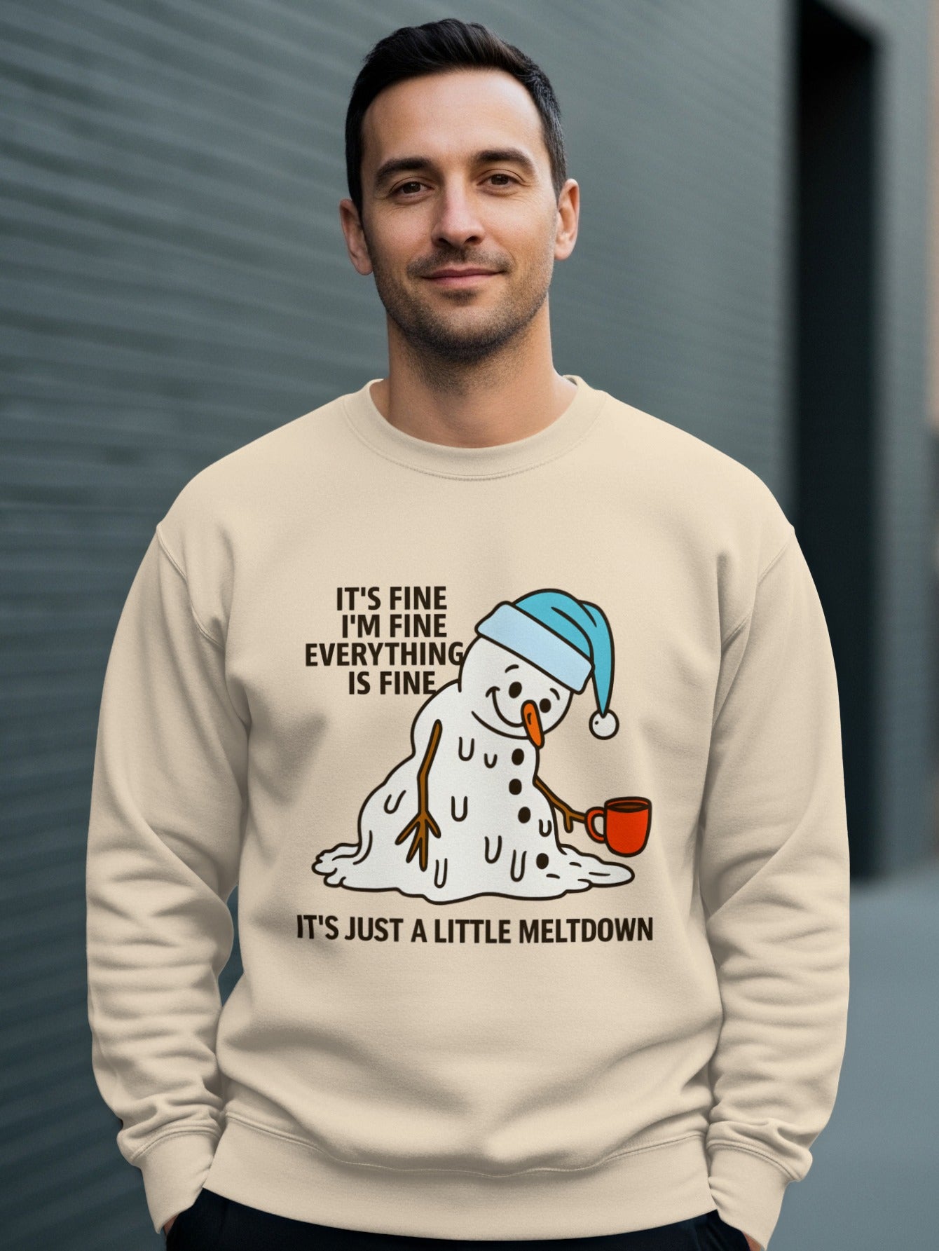 It's Fine I'm Fine Everything Is Fine Meltdown Sweatshirt