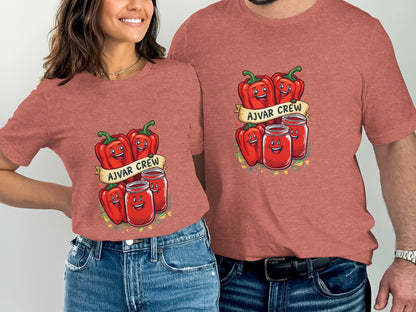 Ajvar Crew Red Peppers Fun Graphic T-Shirt product type