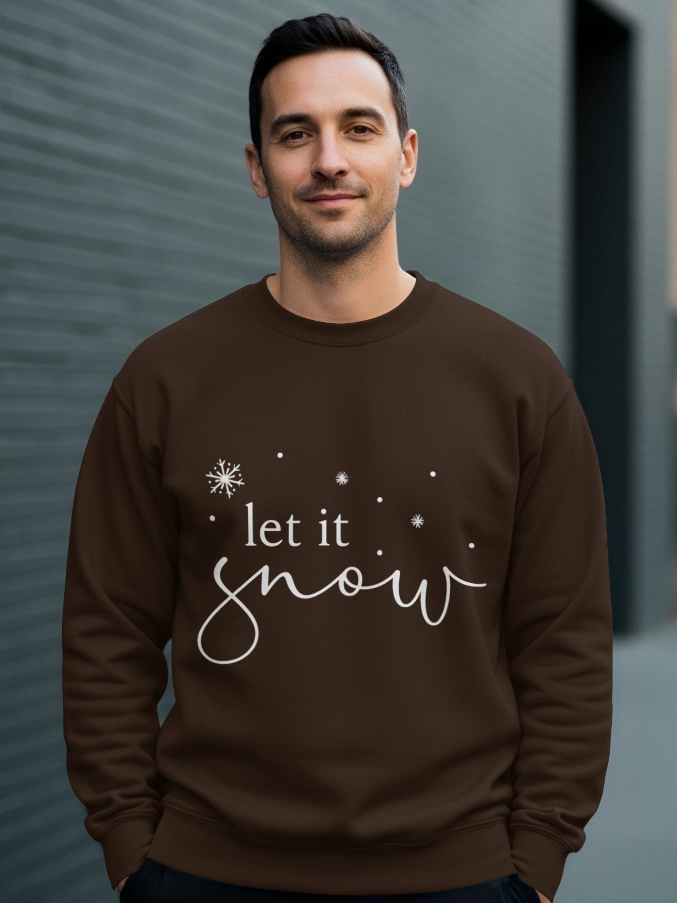 Let It Snow Cozy Winter Themed Sweatshirt Product